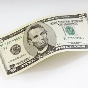 Prop Money $5 Dollar Bills